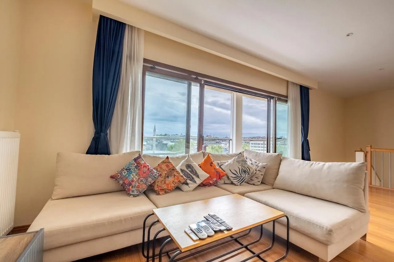 公寓 伊斯坦布尔Stunning Duplex With Sea View公寓 土耳其